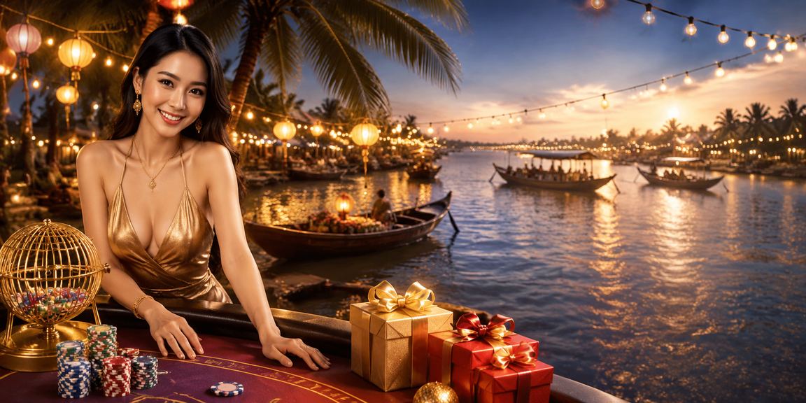 Đồng bằng sông Cửu Long – người dùng thư giãn và truy cập vnd888 trên bãi biển